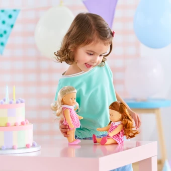 Poupée Mini Corolline Rosy - Vichy