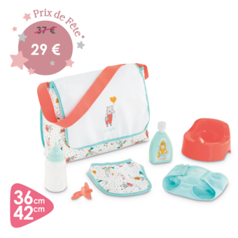 Sac à Langer et Accessoires pour poupon 36 et 42 cm