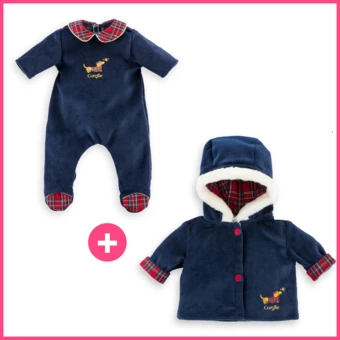 Dressing Pyjama Corolle en Fêtes pour poupon 36 cm