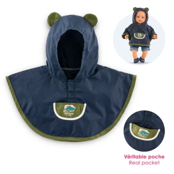 Poncho de Pluie Petit Explorateur pour poupon 30 cm