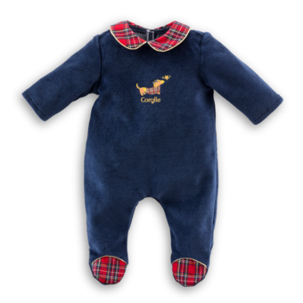 Pyjama Corolle en Fêtes pour poupon 42 cm