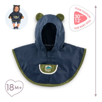 Poncho de Pluie Petit Explorateur pour poupon 30 cm