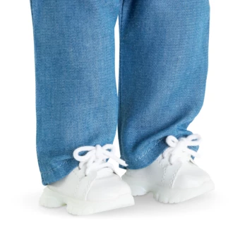 Look Robe Denim & Baskets pour poupée ma Corolle