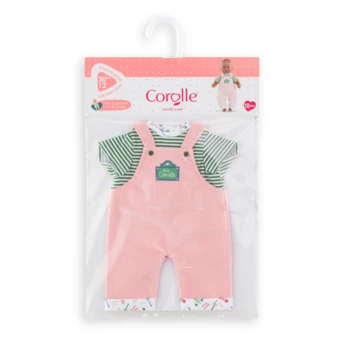 Dressing Salopette Week End à Paris & Chaussons pour poupon 30 cm