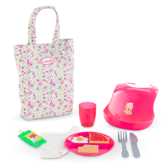 COROLLE - POCHETTE avec accessoires pour faire manger la poupée