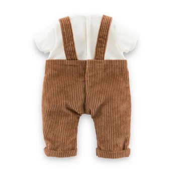 T-Shirt & Salopette Ours Petit Explorateur pour poupon 36 cm