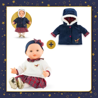 Mon grand poupon Suzanne et Manteau Corolle en Fêtes