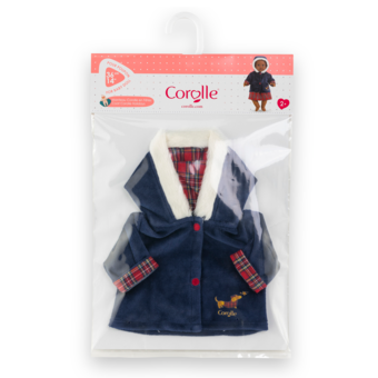 Manteau Corolle en Fêtes pour poupon 36 cm