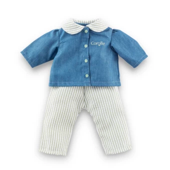 Ensemble Blouse & Pantalon Rayé pour poupée ma Corolle