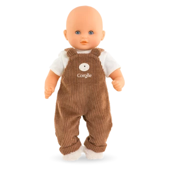 T-Shirt & Salopette Ours Petit Explorateur pour poupon 30 cm