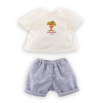 T-Shirt & Short Petit Explorateur pour poupon 30 cm