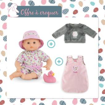 Mon Bébé Bain Coralie va au dodo