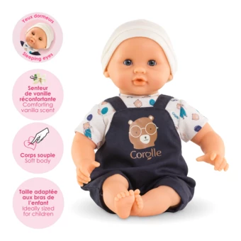 Poupon Bébé Calin Maël - Ourson