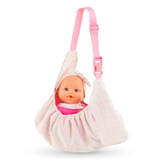 Sac de Portage Tulipes pour poupon 36 cm