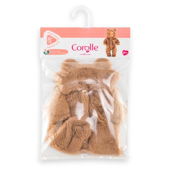 Pilote Ours brun pour poupon 30 cm