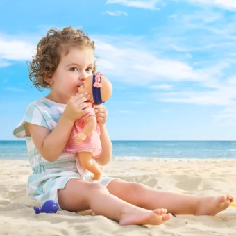 Poupon Bébé Bain Calypso - Baleine