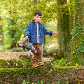 Ciré réversible Petit Explorateur pour poupon 36 cm