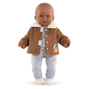 Veste Velours Petit Explorateur  pour poupon 30 cm