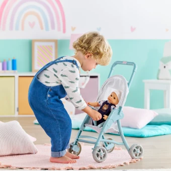 Poussette Étoiles pour poupon 30 cm