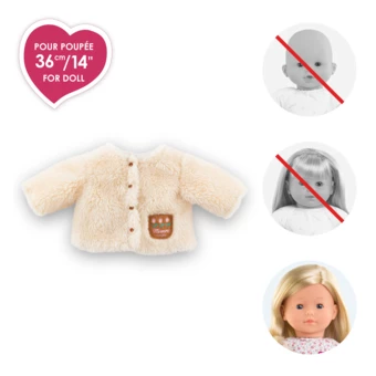 Veste Moumoute Petit Explorateur pour poupée ma Corolle