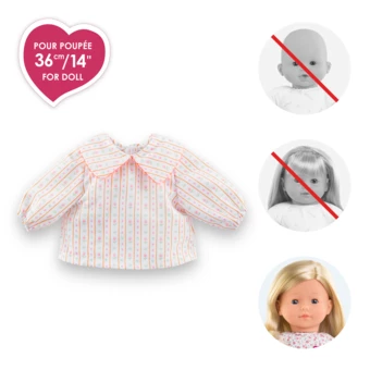 Blouse Tulipes pour poupée ma Corolle