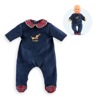 Pyjama Corolle en Fêtes pour poupon 36 cm