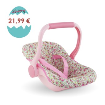 Porte-poupon fleuri pour poupon de 36 et 42 cm
