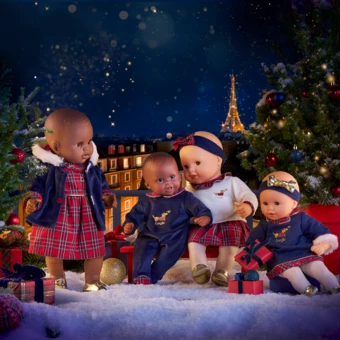 Mon Bébé Calin Margaux et Manteau Corolle en Fêtes