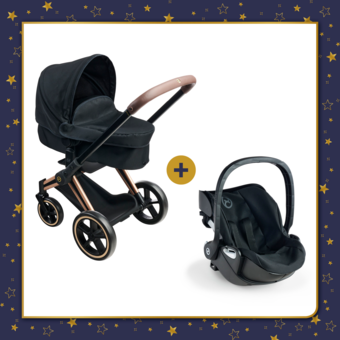 Ensemble Landau 3 en 1 Priam Cybex + Porte-poupon Cybex Noir