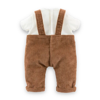 T-Shirt & Salopette Ours Petit Explorateur pour poupon 30 cm