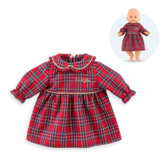 Robe Corolle en Fêtes pour poupon 36 cm