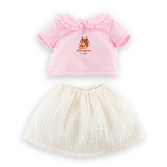 T-Shirt & Jupe Petit Explorateur pour poupon 30 cm