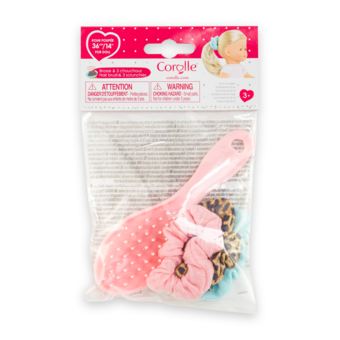Ensemble Brosse et 3 Chouchous pour poupée ma Corolle