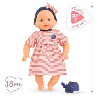 Poupon Bébé Bain Calypso - Baleine