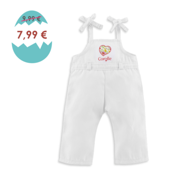 Salopette Blanche pour poupée ma Corolle
