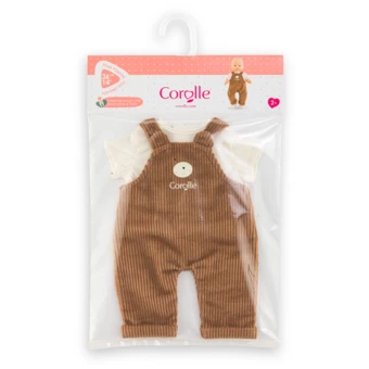 T-Shirt & Salopette Ours Petit Explorateur pour poupon 36 cm