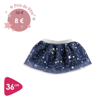 Jupe de Fête Nuit Etoilée pour poupée ma Corolle