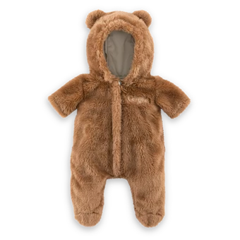 Pilote Ours brun pour poupon 30 cm