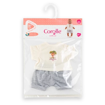 T-Shirt & Short Petit Explorateur pour poupon 30 cm