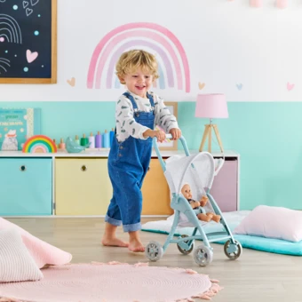 Poussette Étoiles pour poupon 30 cm