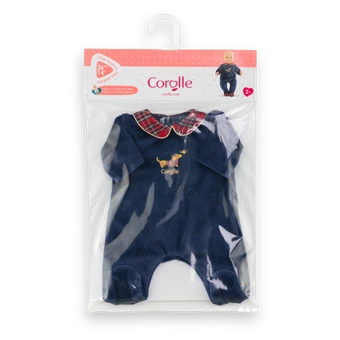 Pyjama Corolle en Fêtes pour poupon 36 cm emballé