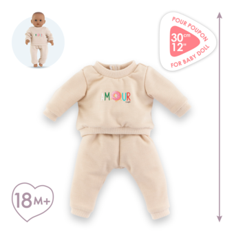 Jogging Beige pour poupon 30 cm