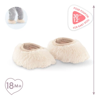 Chaussons Moumoute pour poupon 30 cm