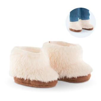 Bottes Moumoute Ivoire pour poupée ma Corolle