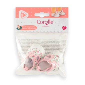 Baskets Rose Grenadine pour poupon 36 cm