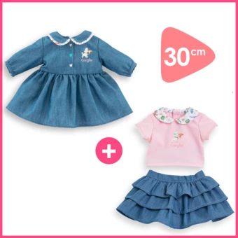 Dressing Week-end à Paris pour poupon 30 cm