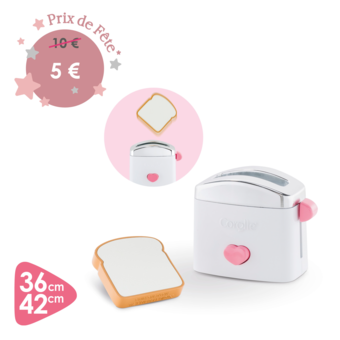 Grille-Pain et Tartine pour poupon 36 et 42 cm