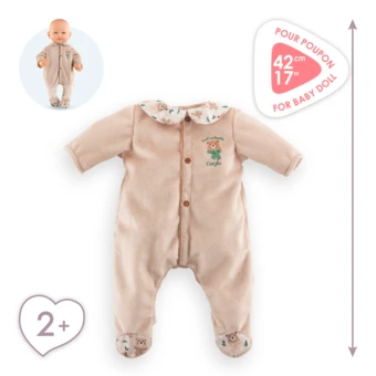 Pyjama Forêt Enchantée pour poupon 42 cm