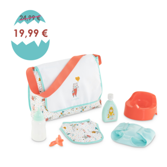 Sac à Langer et Accessoires pour poupon 36 et 42 cm