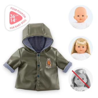 Ciré réversible Petit Explorateur pour poupon 36 cm